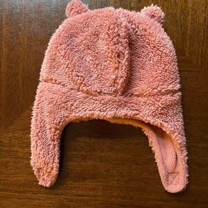 Carter’s | Pink Fuzzy Winter Hat | baby girl 0-9 mo